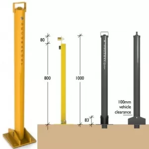 Securapost Guardsman Fold Down Lockable Bollards